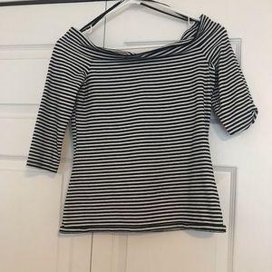 LOFT black and white top